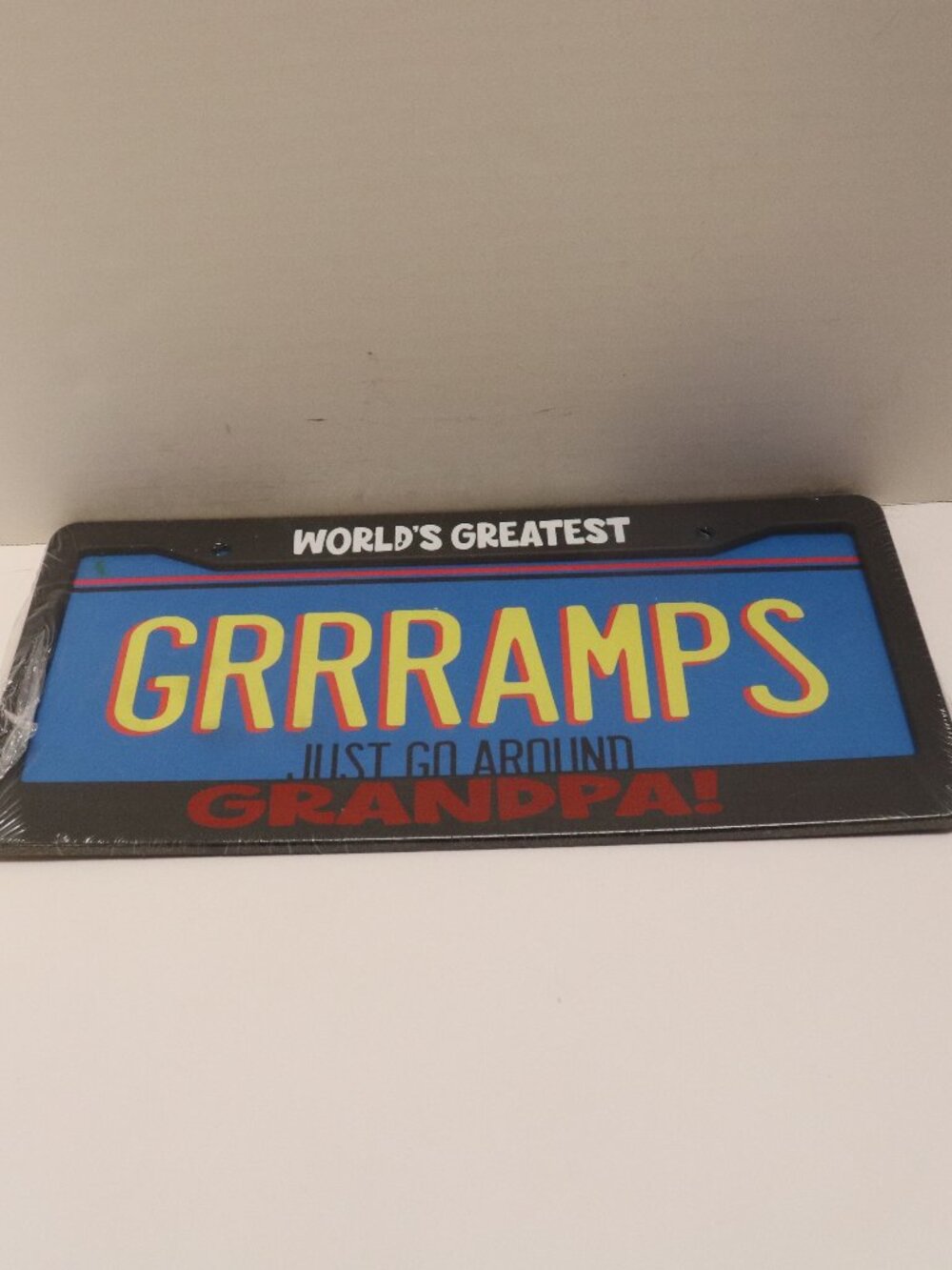 World's Greatest Grandpa Grrramps Just Go Around License Plate New